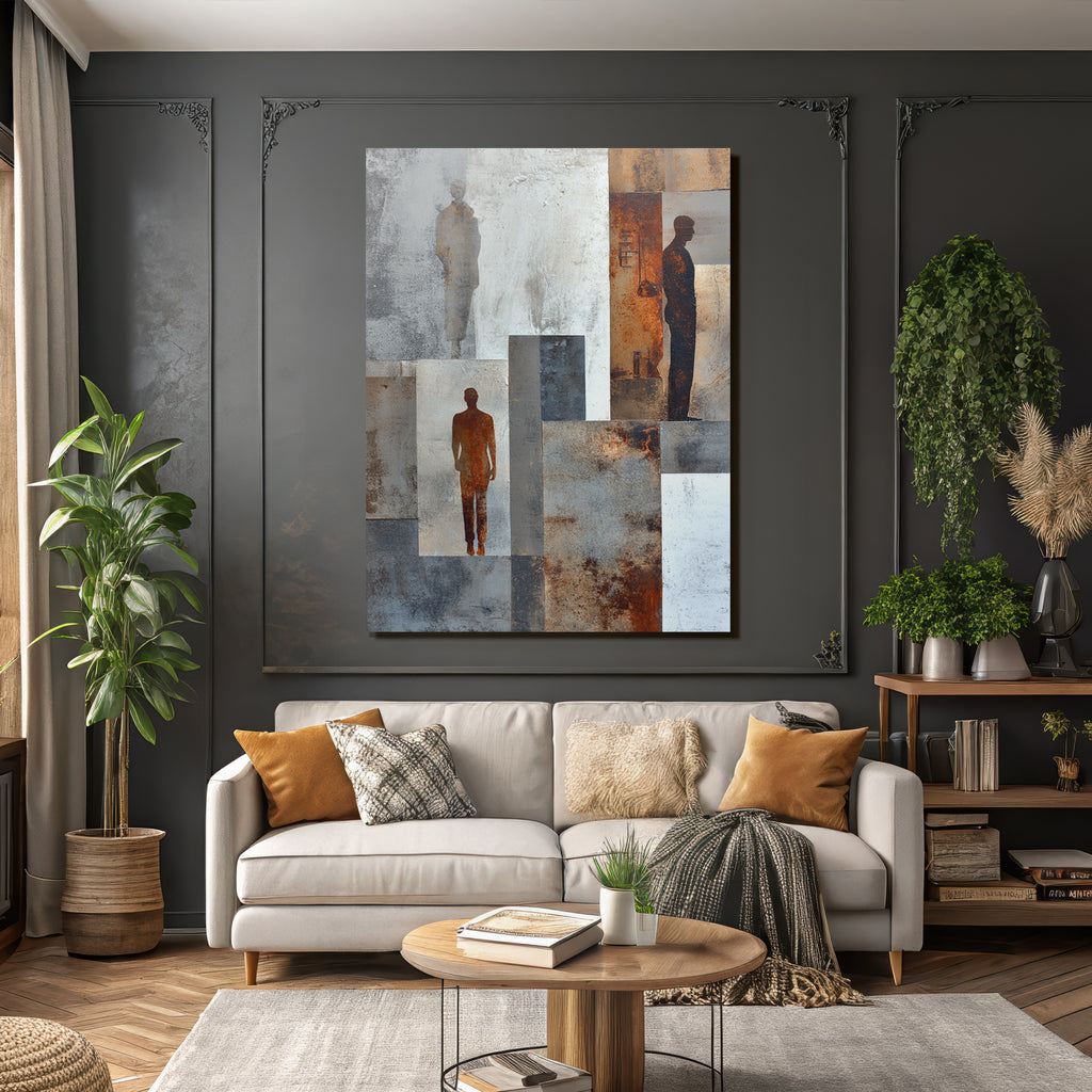 Abstraktes Design Menschliche Figuren