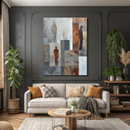 Abstraktes Design Menschliche Figuren