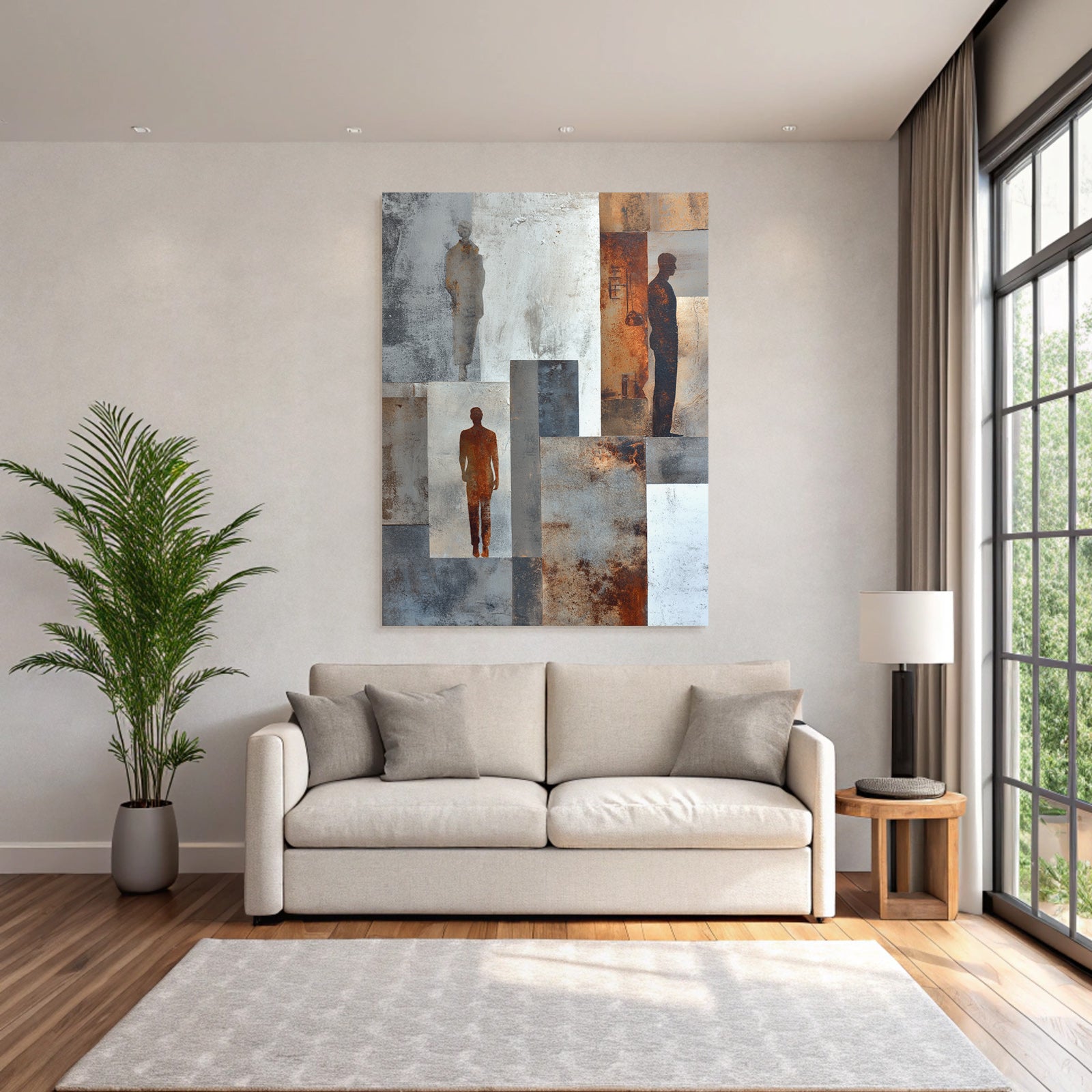 Abstraktes Design Menschliche Figuren
