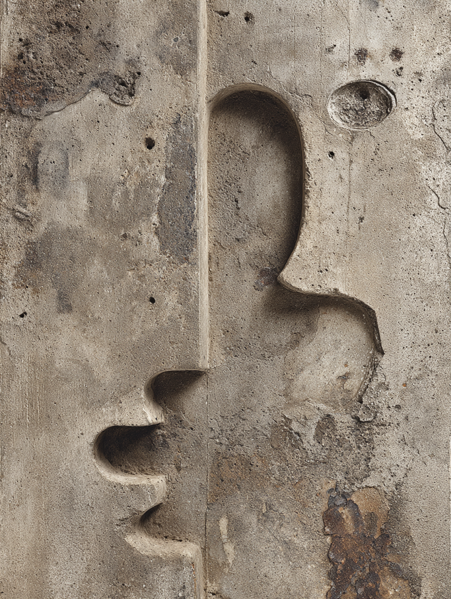  Betonoberflaeche Gesicht Profil Kunstwirkung | Industrial | Einrichtungsstile
