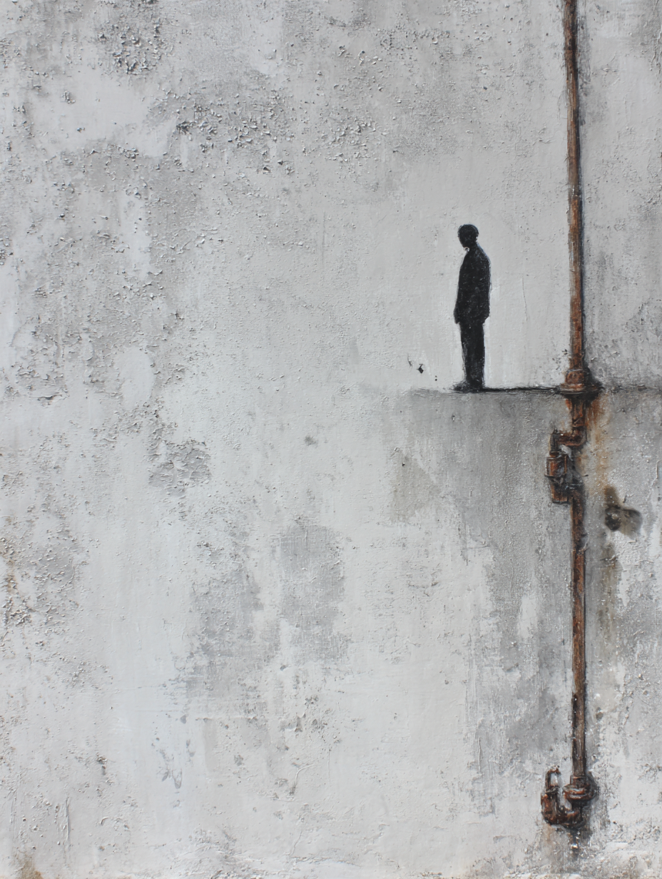  Einsame Figur Vor Wand Ohr Gestochen | Industrial | Einrichtungsstile