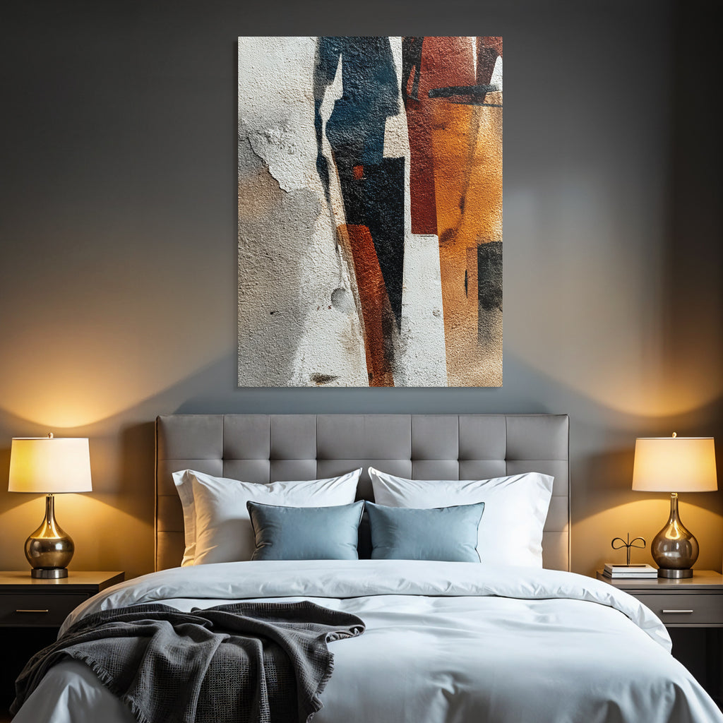 Figures Abstract Orange Black