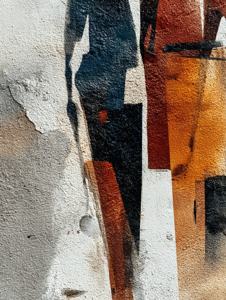  Figuren Abstract Orange Schwarz | Industrial | Einrichtungsstile