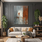 Figuren Schatten Textur Grau Rost Farben