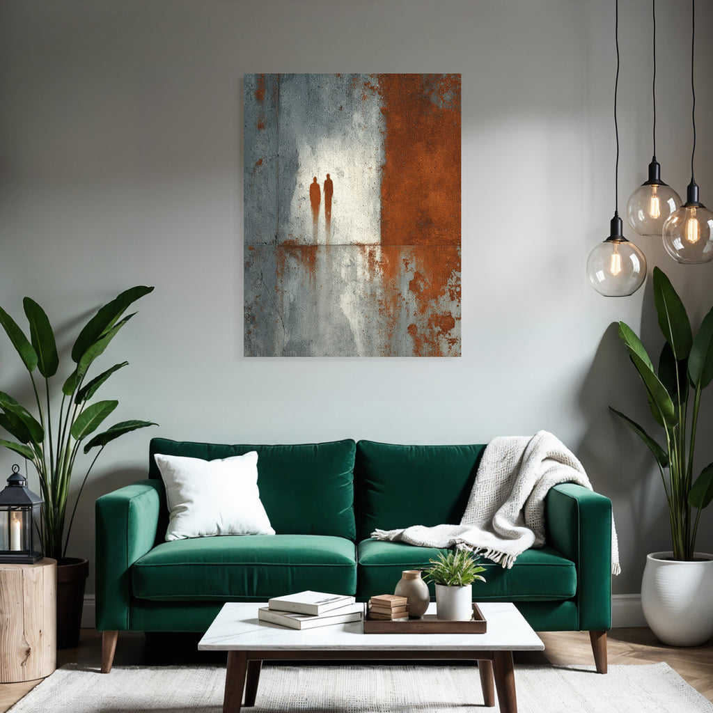 Figuren Schatten Textur Grau Rost Farben