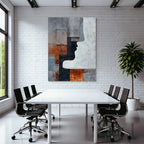 Geometrische Formen Abstrakte Kunst Profil Silhouette