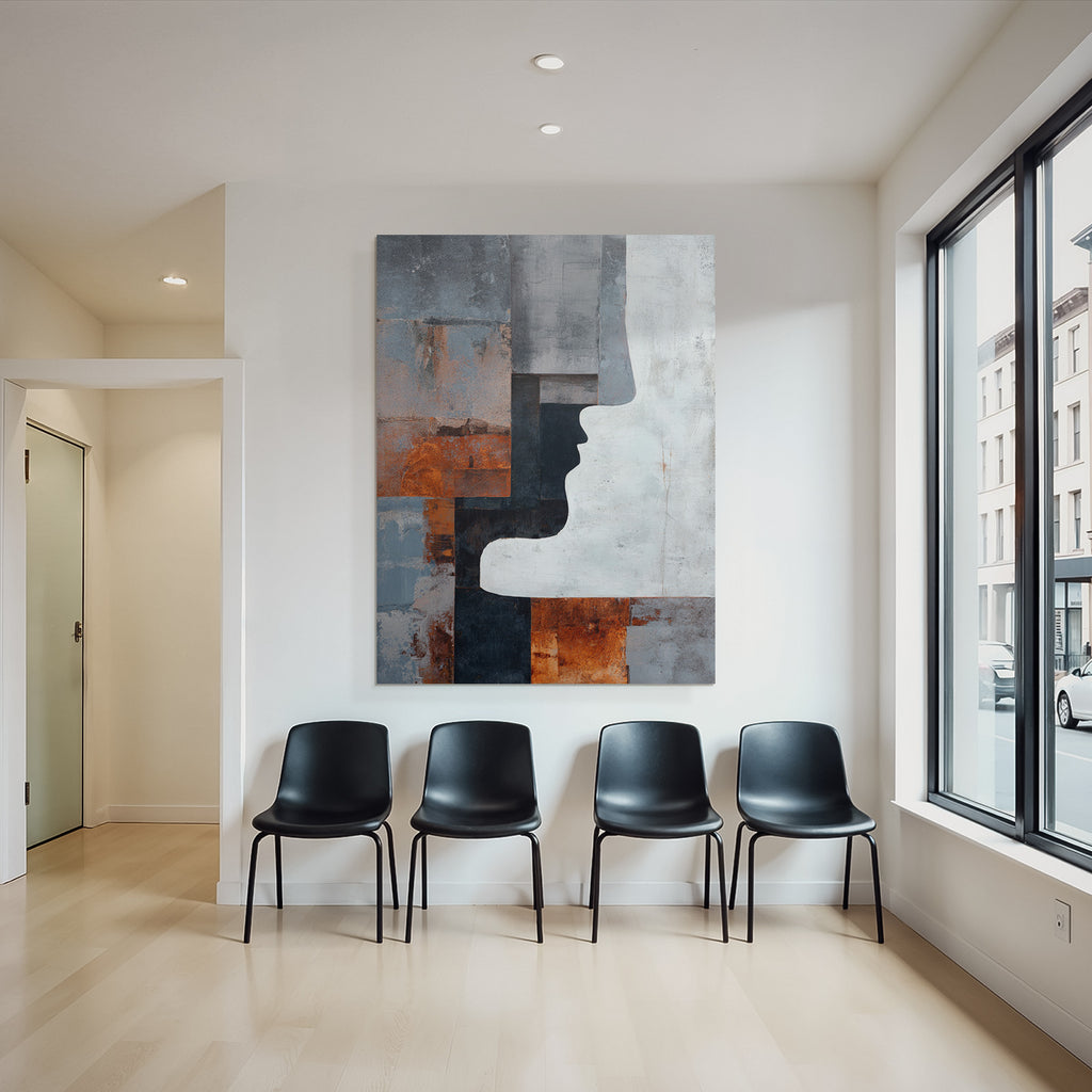 Geometrische Formen Abstrakte Kunst Profil Silhouette
