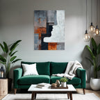 Geometrische Formen Abstrakte Kunst Profil Silhouette