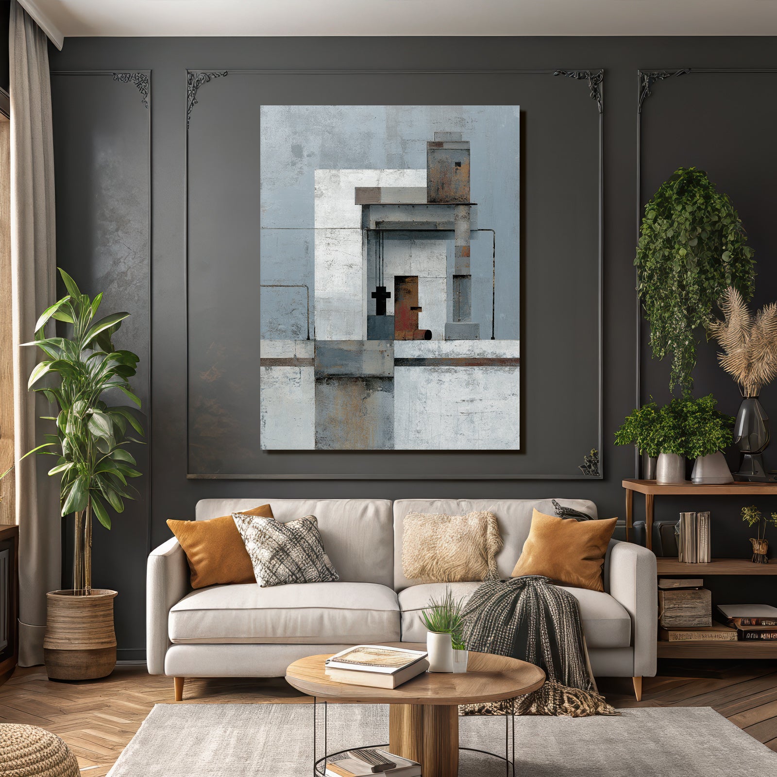 Geometrische Formen Staedtebau Kunstwerk