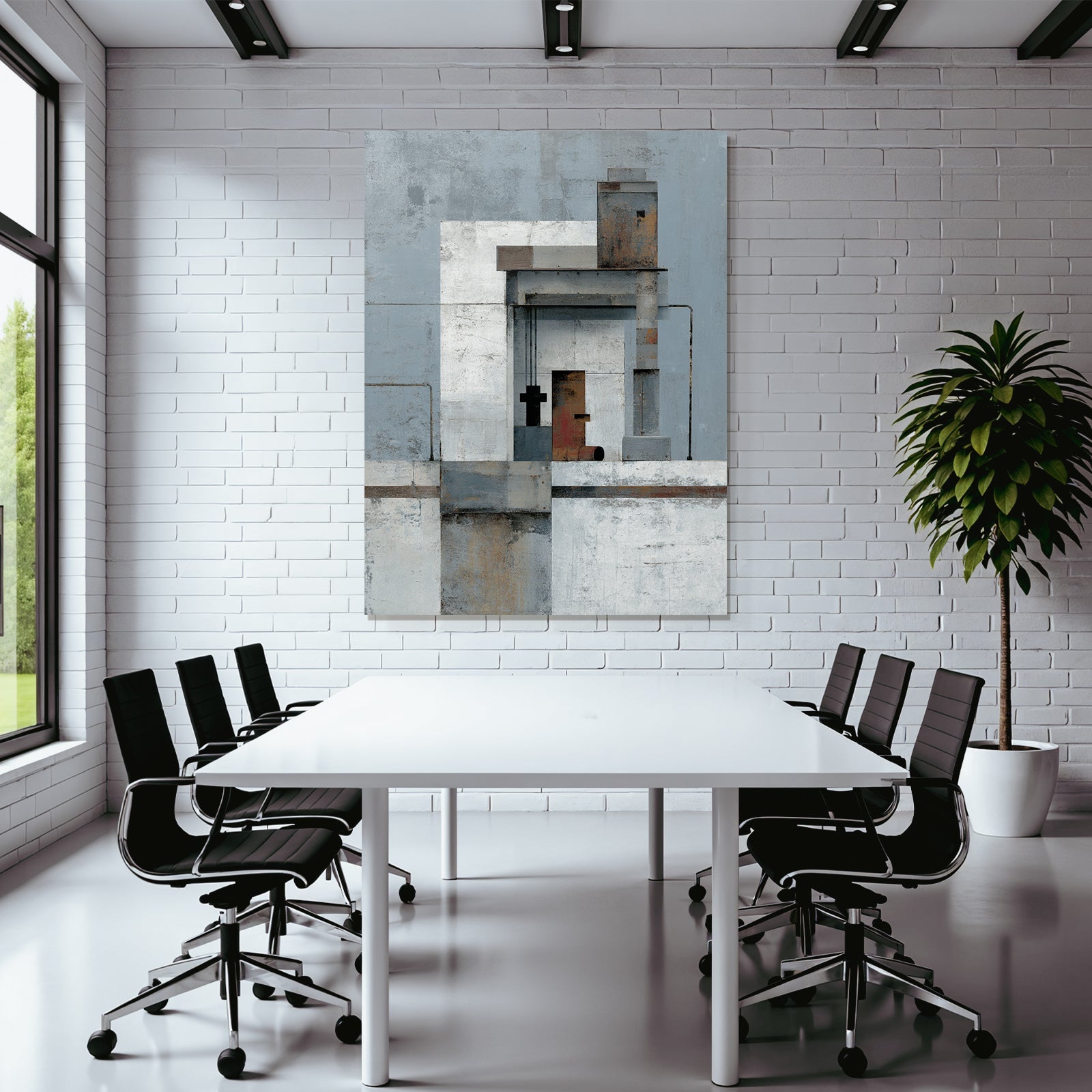 Geometrische Formen Staedtebau Kunstwerk