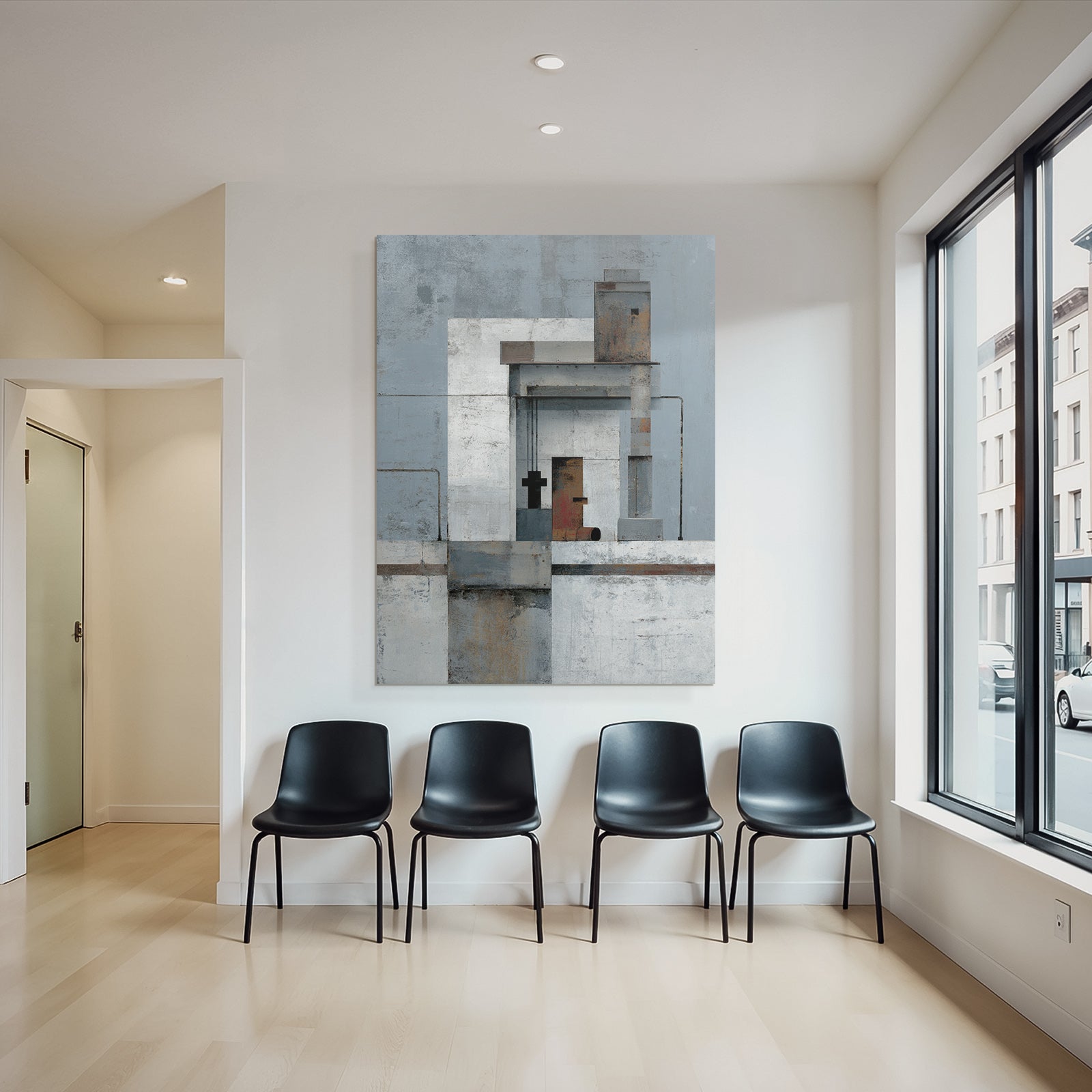 Geometrische Formen Staedtebau Kunstwerk