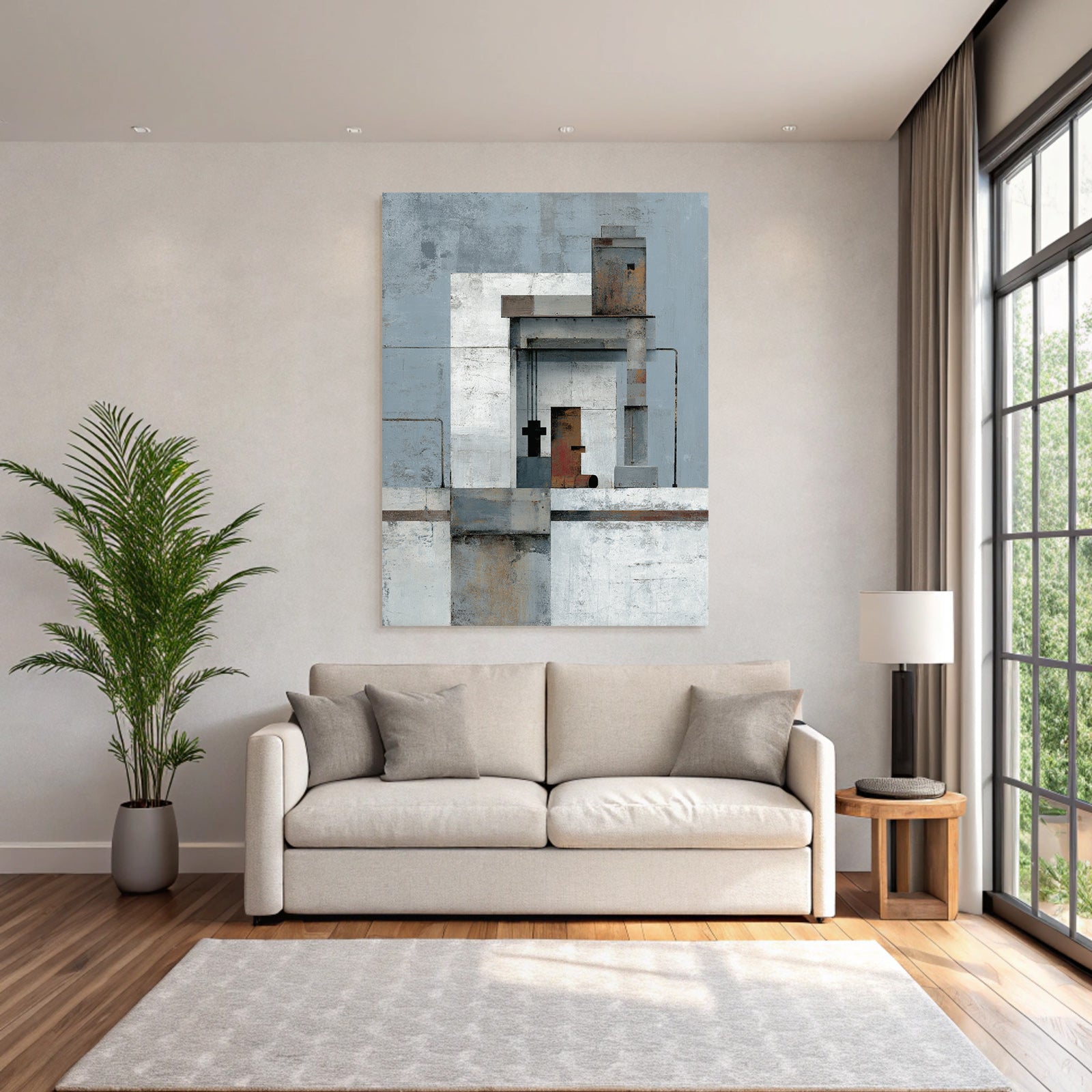 Geometrische Formen Staedtebau Kunstwerk
