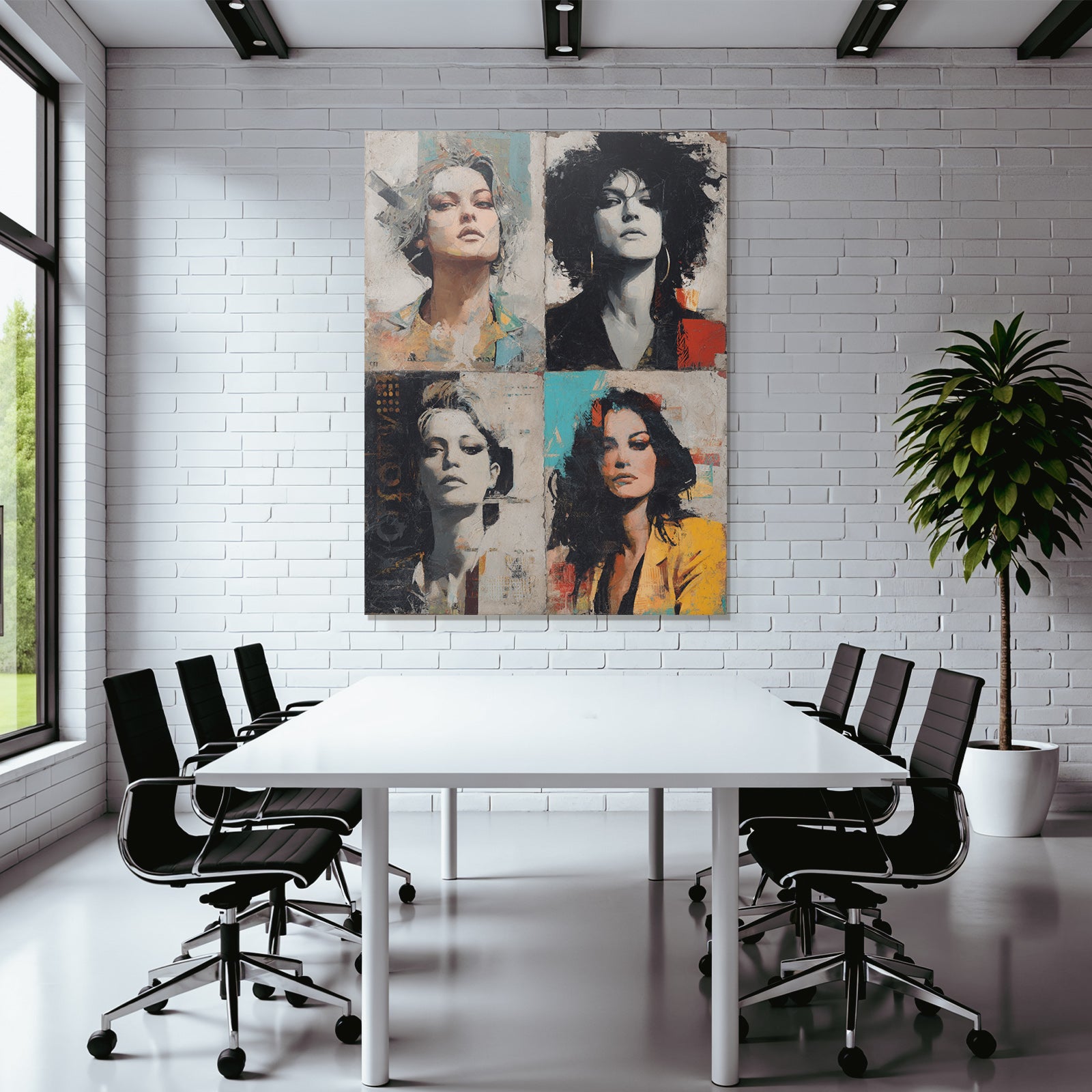Kuenstlerische Portrait Komposition Frauen Stil Hintergrund