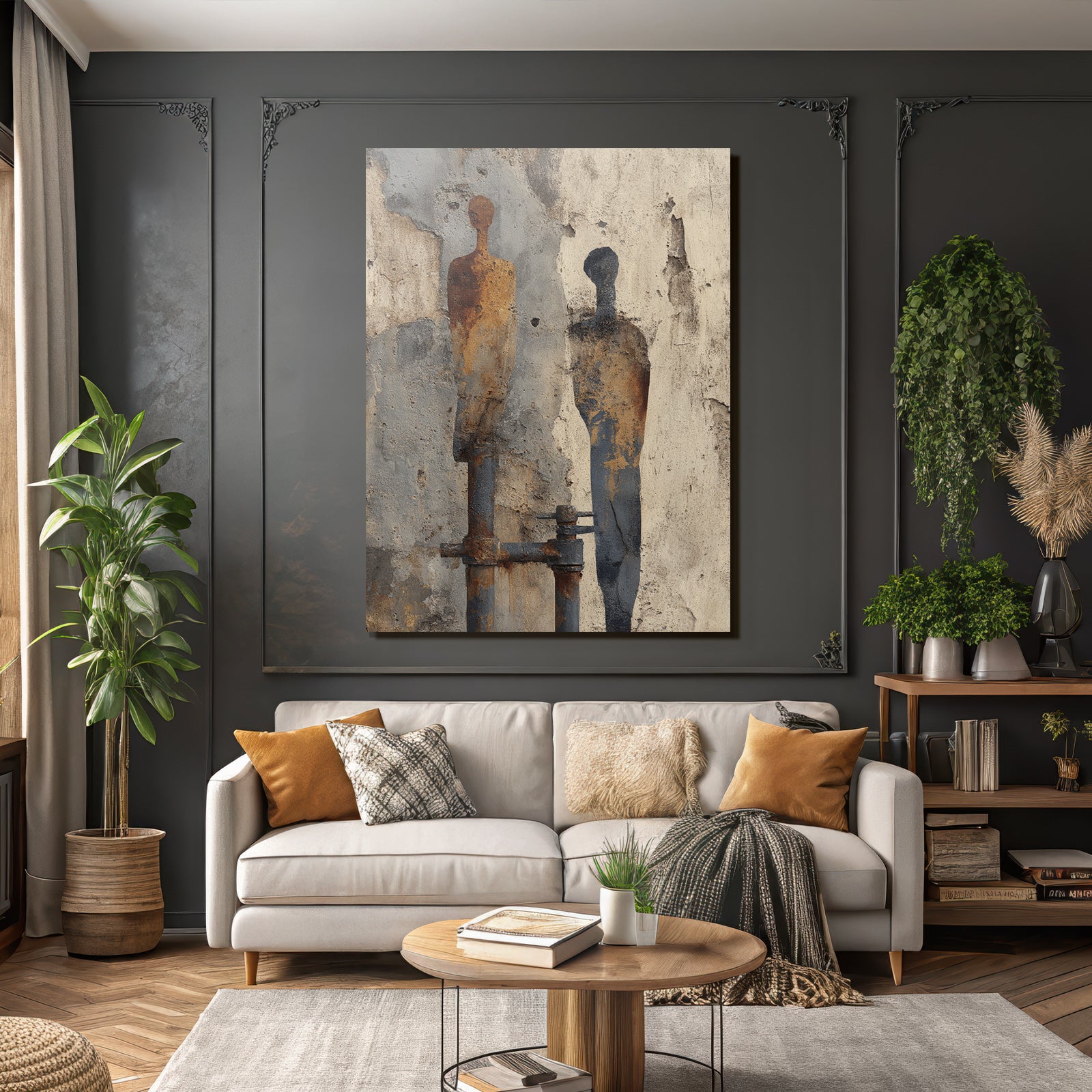 Menschen Figuren Wand Malerei
