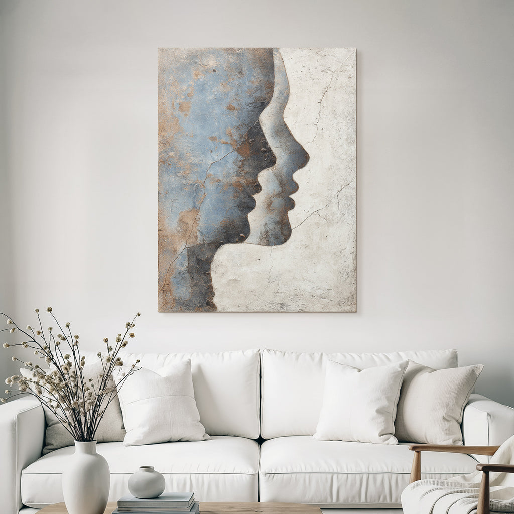 Menschliche Profile Stylisierte Kunstwerk