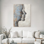 Menschliche Profile Stylisierte Kunstwerk