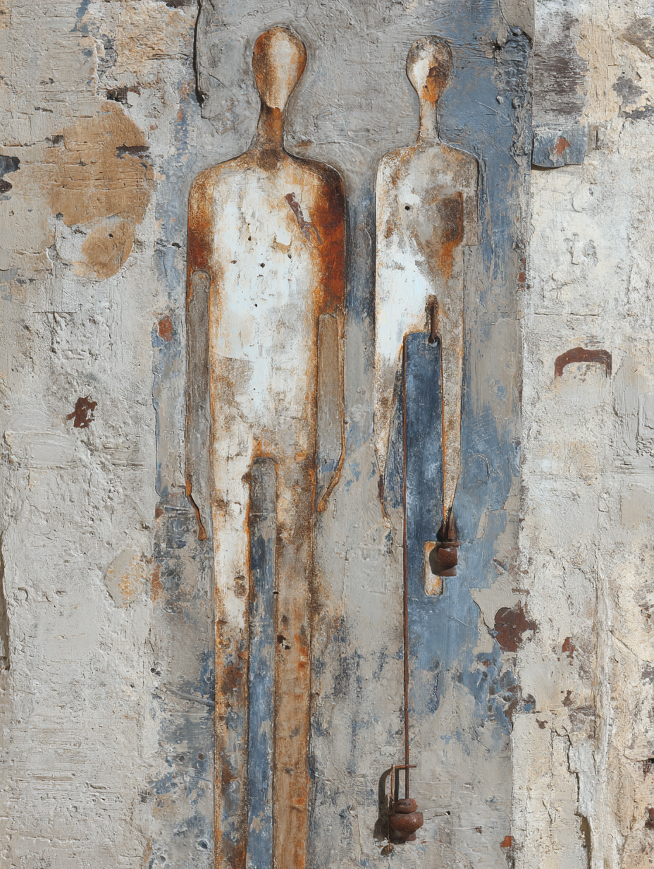  Metallfiguren Gegen Wand | Industrial | Einrichtungsstile