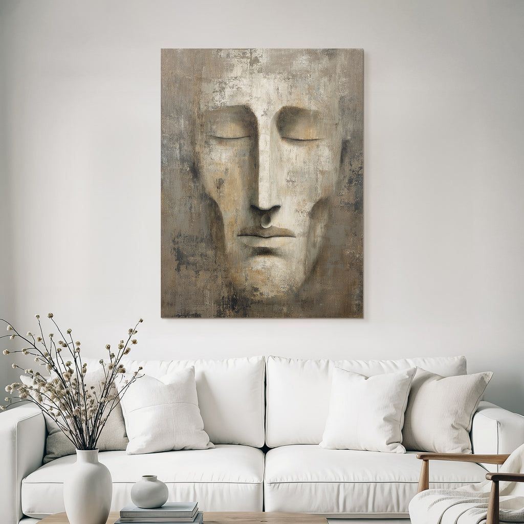Stilisierte Menschliche Gesichtsrepraesentation Emotion Moderne Kunst