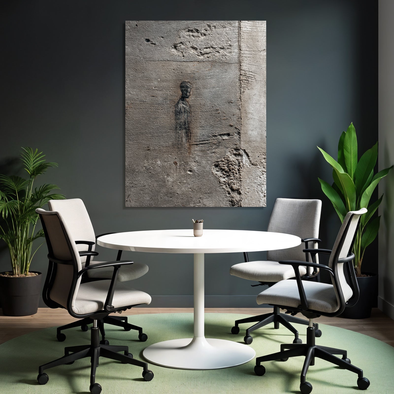 Strukturierter Beton Mauer Zeichnung