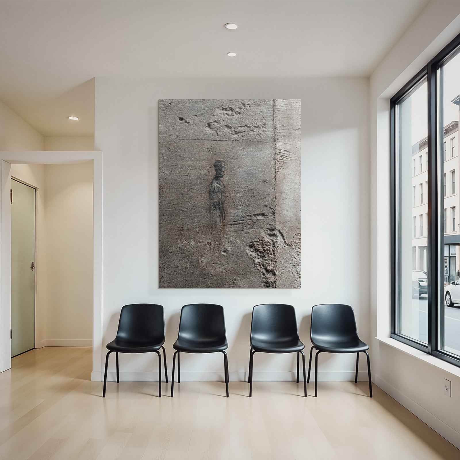Strukturierter Beton Mauer Zeichnung