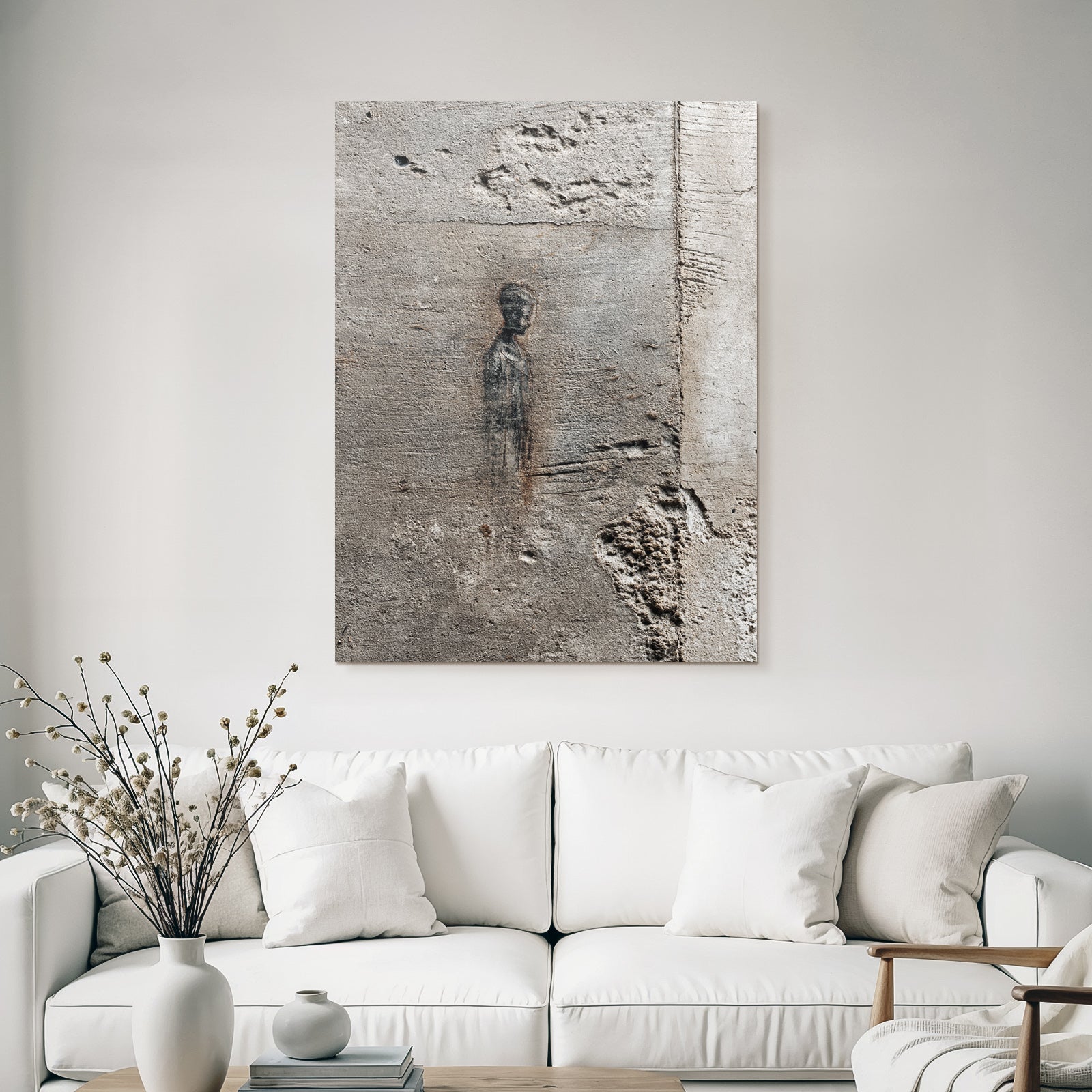 Strukturierter Beton Mauer Zeichnung