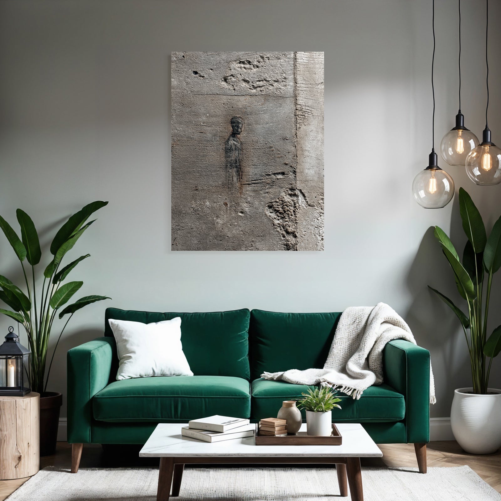 Strukturierter Beton Mauer Zeichnung