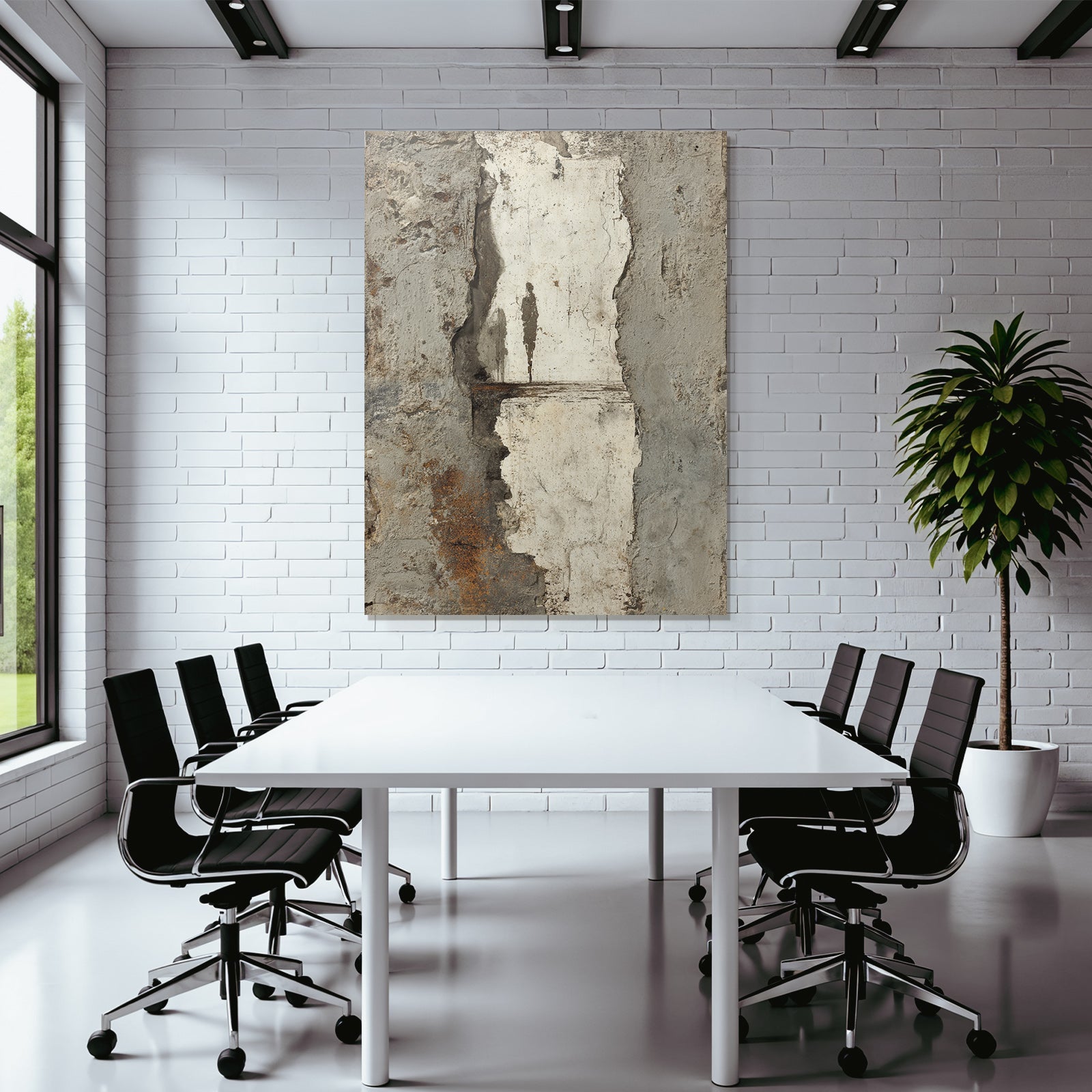 Texturierte Wand Grau Weiss Rot