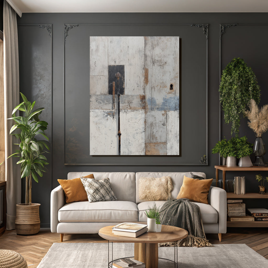 Wetter Holz Texturen Schwarzes Feld Schloss Rustikal