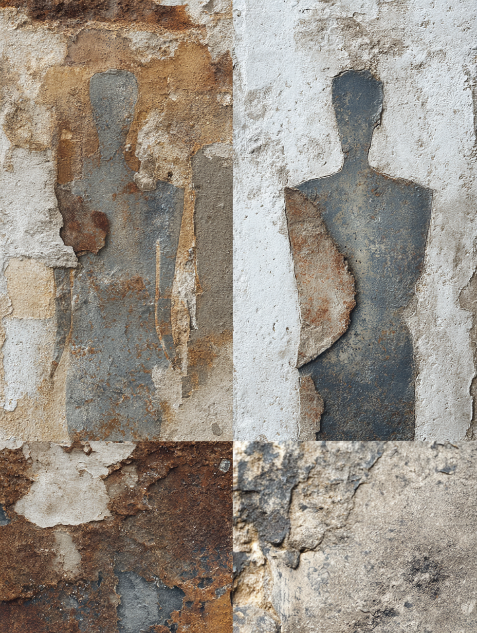  Wetter Materialien Collage Menschen Formen | Industrial | Einrichtungsstile