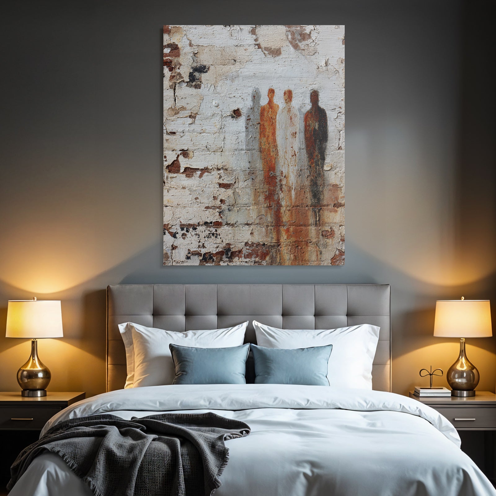 Wetterwand Mit Abstrakten Figuren Und Textur