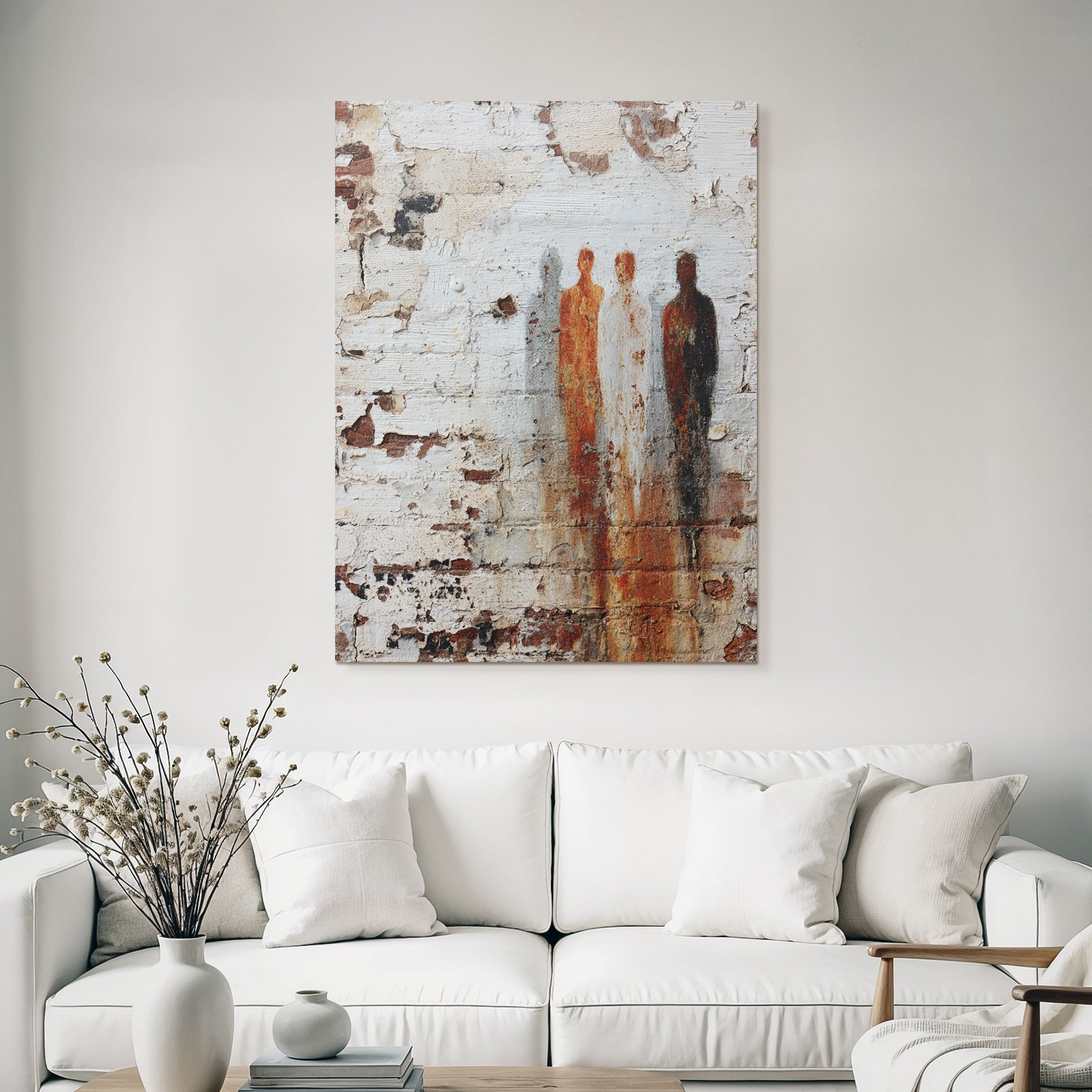 Wetterwand Mit Abstrakten Figuren Und Textur