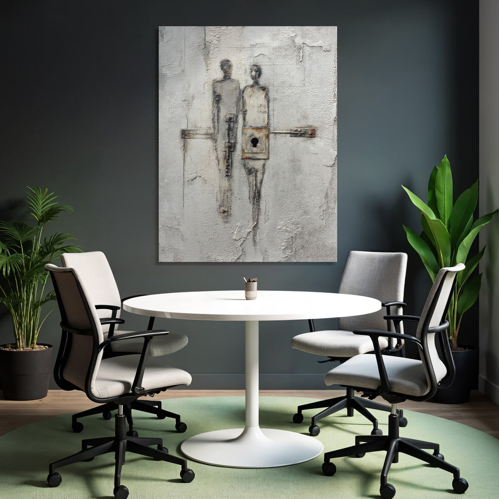 Abstract Figuren Meldungssymbolik