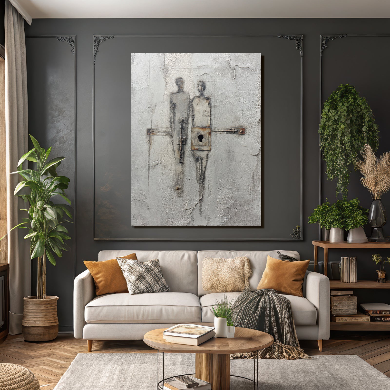 Abstract Figuren Meldungssymbolik