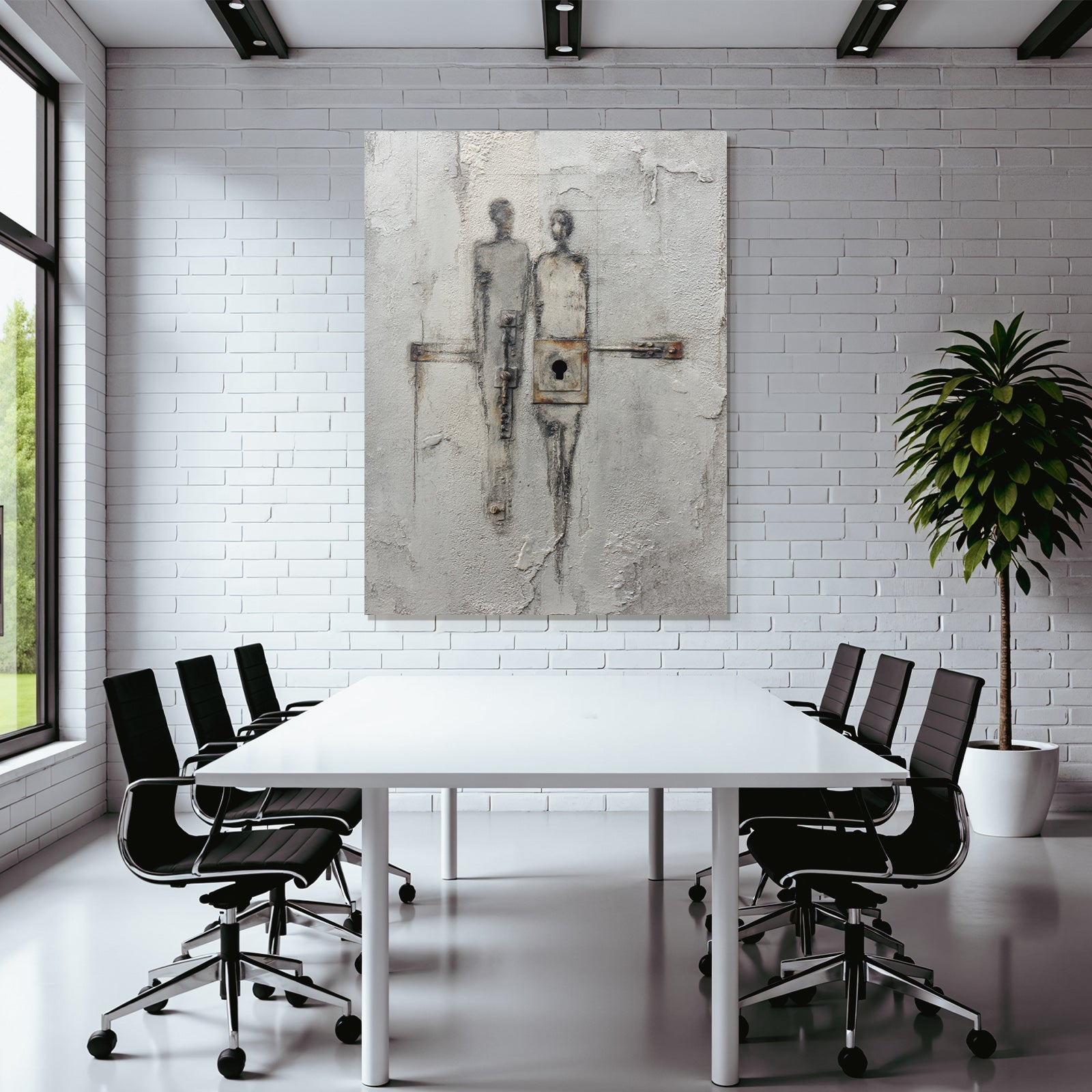 Abstract Figuren Meldungssymbolik