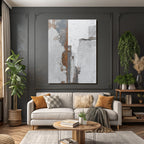 Abstracte Komposition Mit Texturen Und Farben Grau Weiss Rost