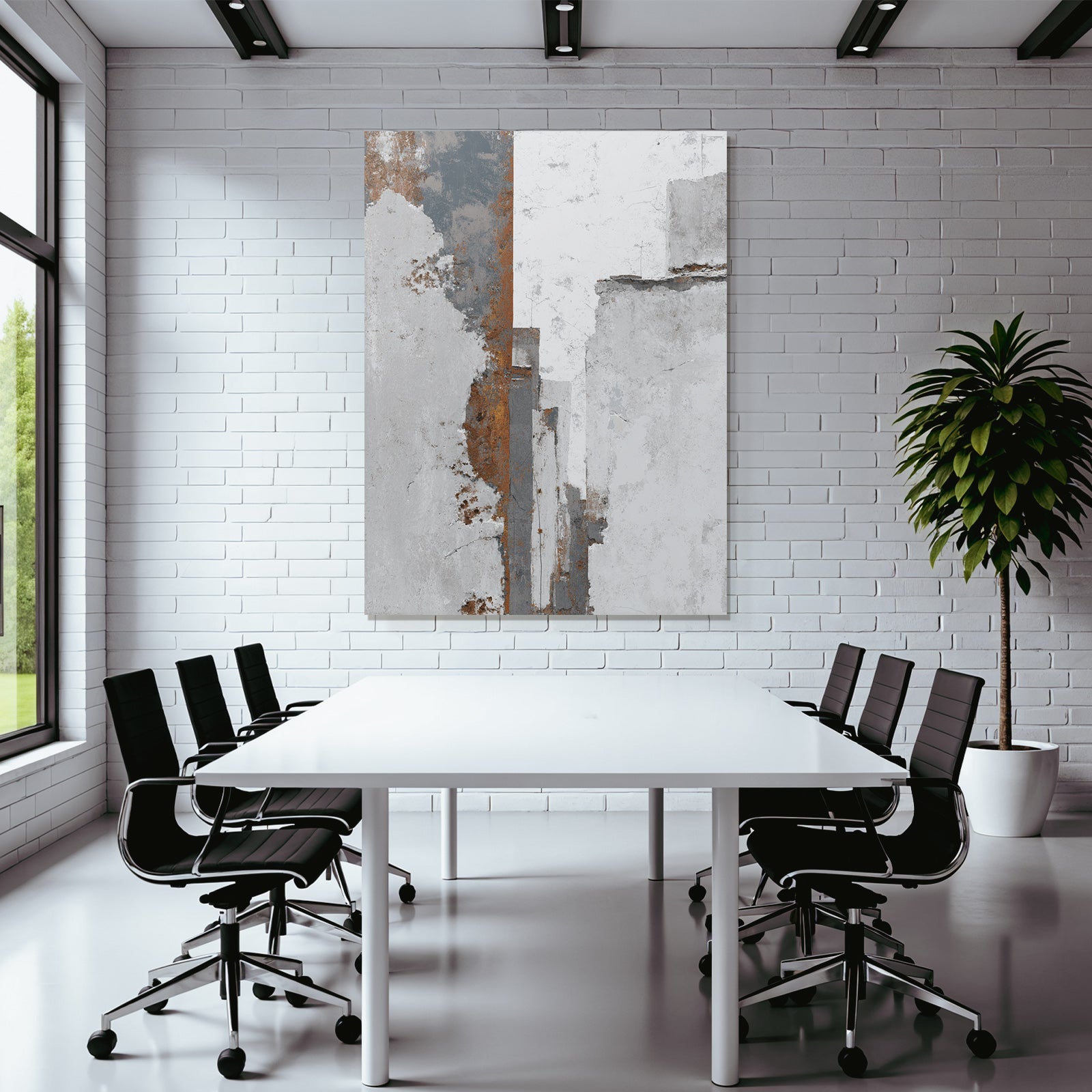 Abstracte Komposition Mit Texturen Und Farben Grau Weiss Rost