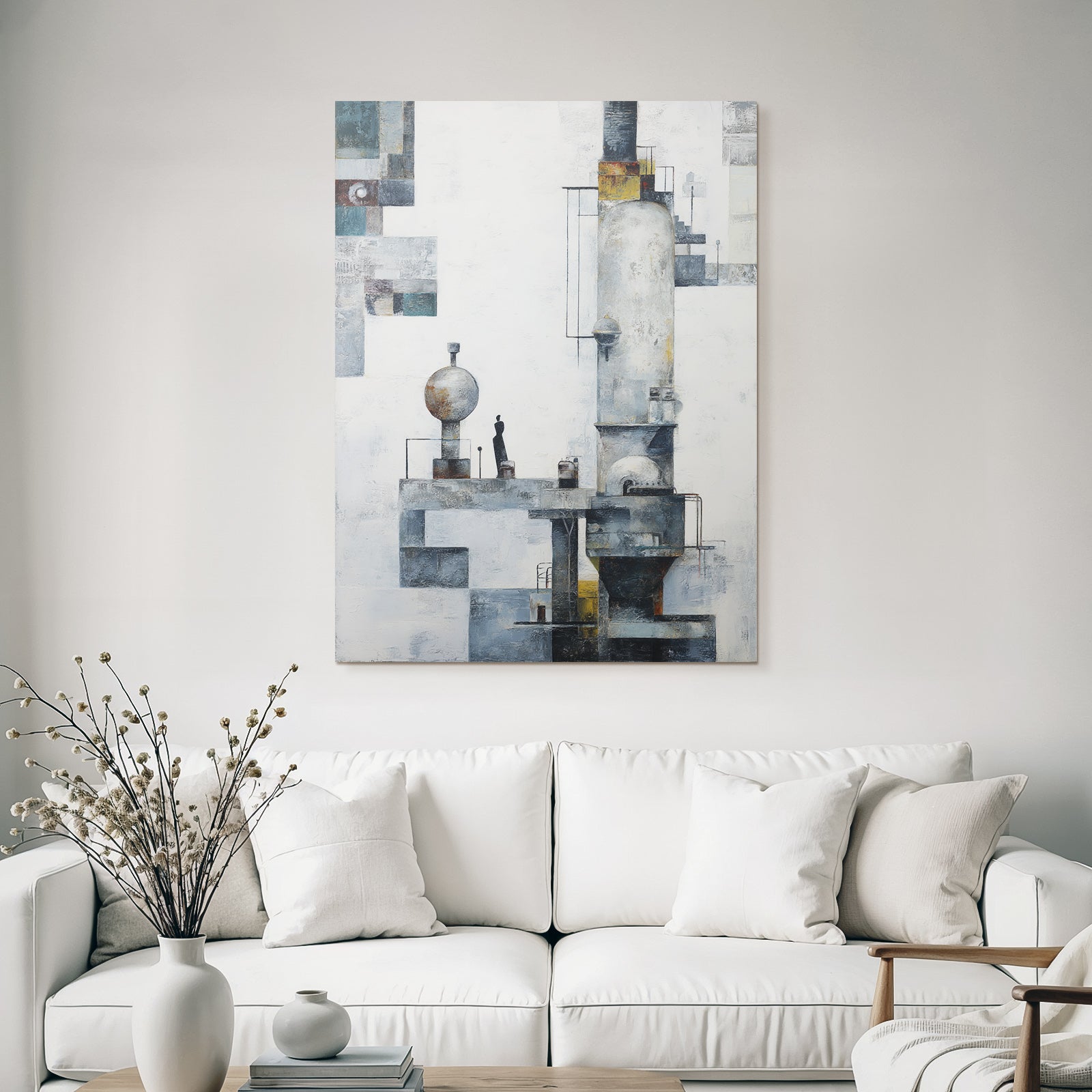 Abstrakte Architektur Menschliche Figur Modern Industrial
