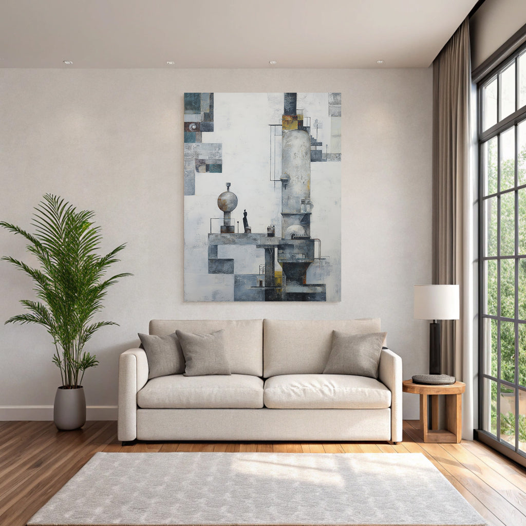 Abstrakte Architektur Menschliche Figur Modern Industrial