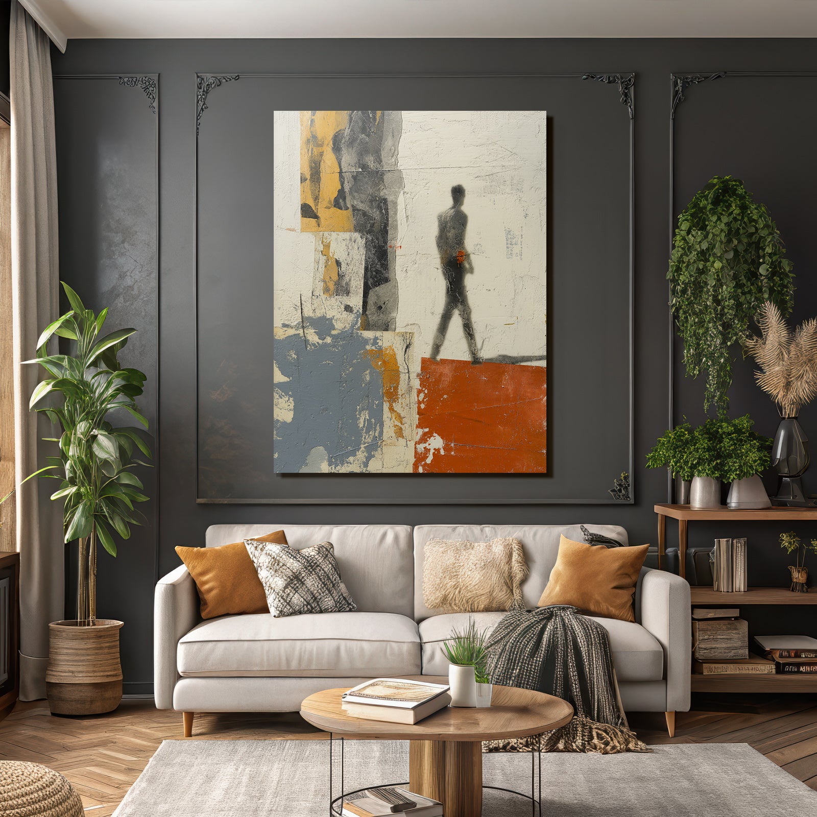 Abstrakte Darstellung Mit Texturen Und Farben