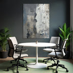 Abstrakte Design Profil Silhouette Hintergrund Grau Blau Weiss