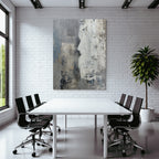 Abstrakte Design Profil Silhouette Hintergrund Grau Blau Weiss