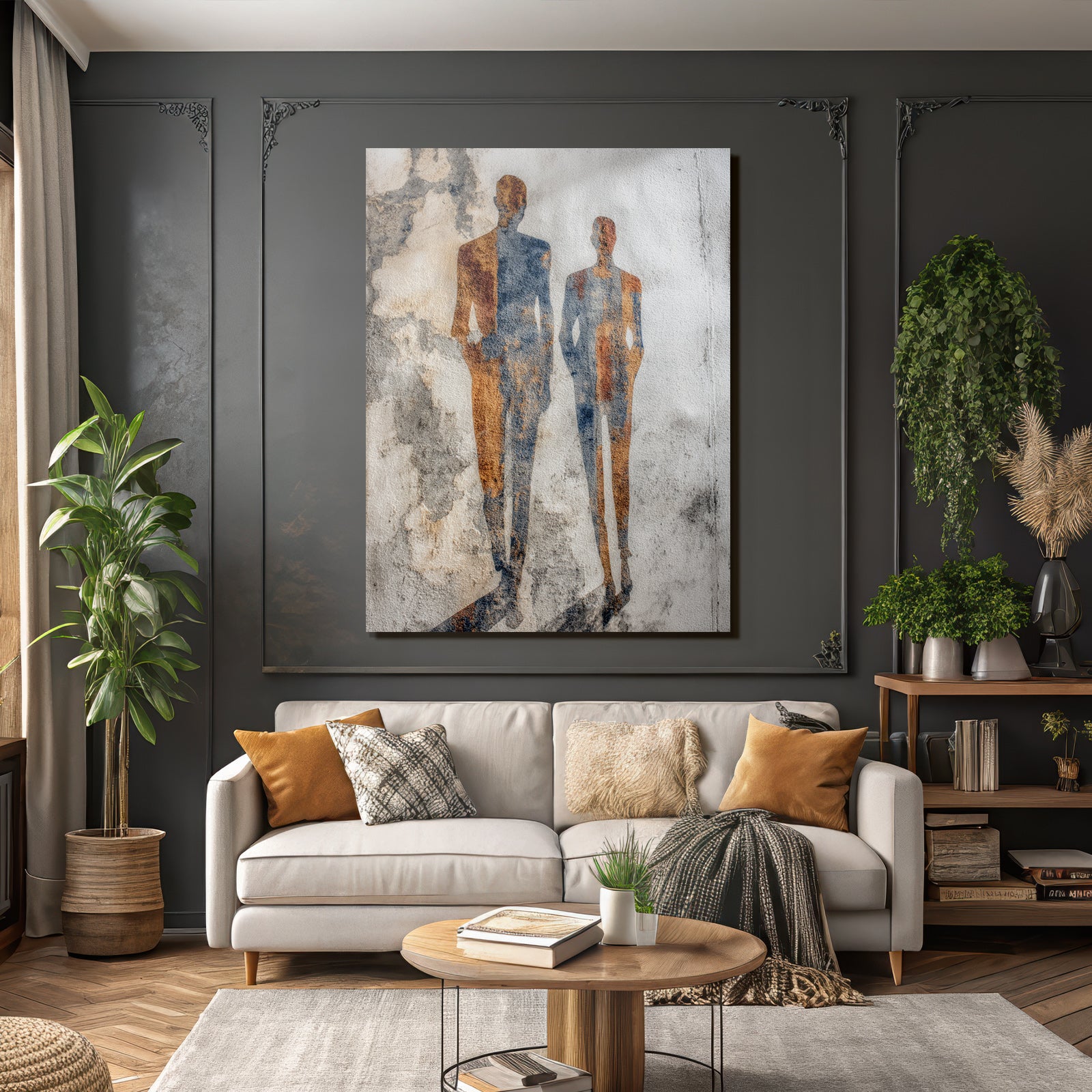 Abstrakte Figuren Farben Mix