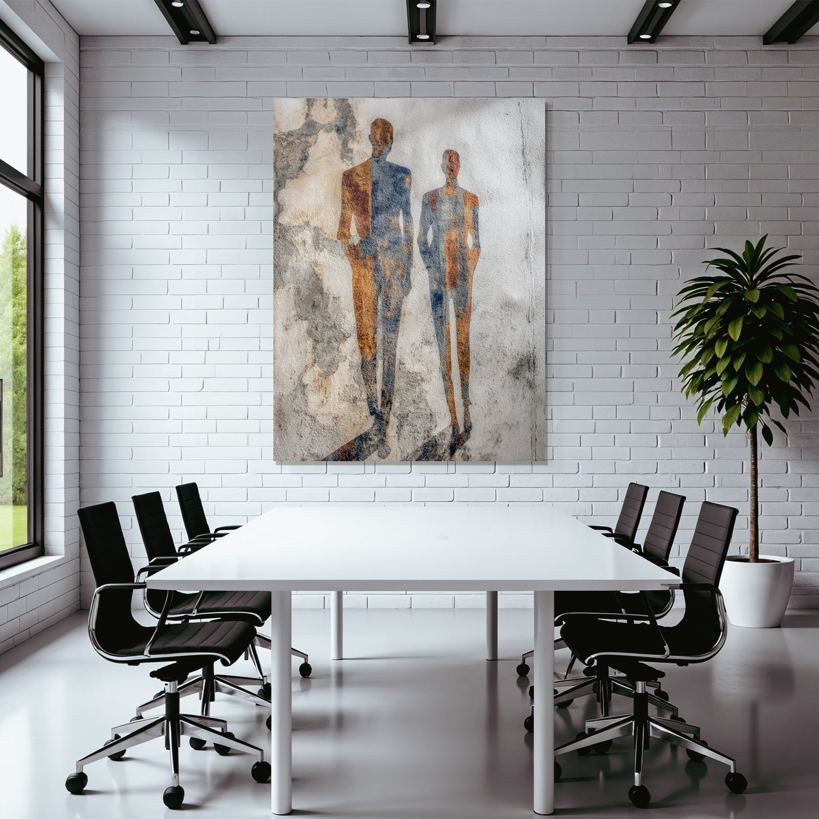 Abstrakte Figuren Farben Mix