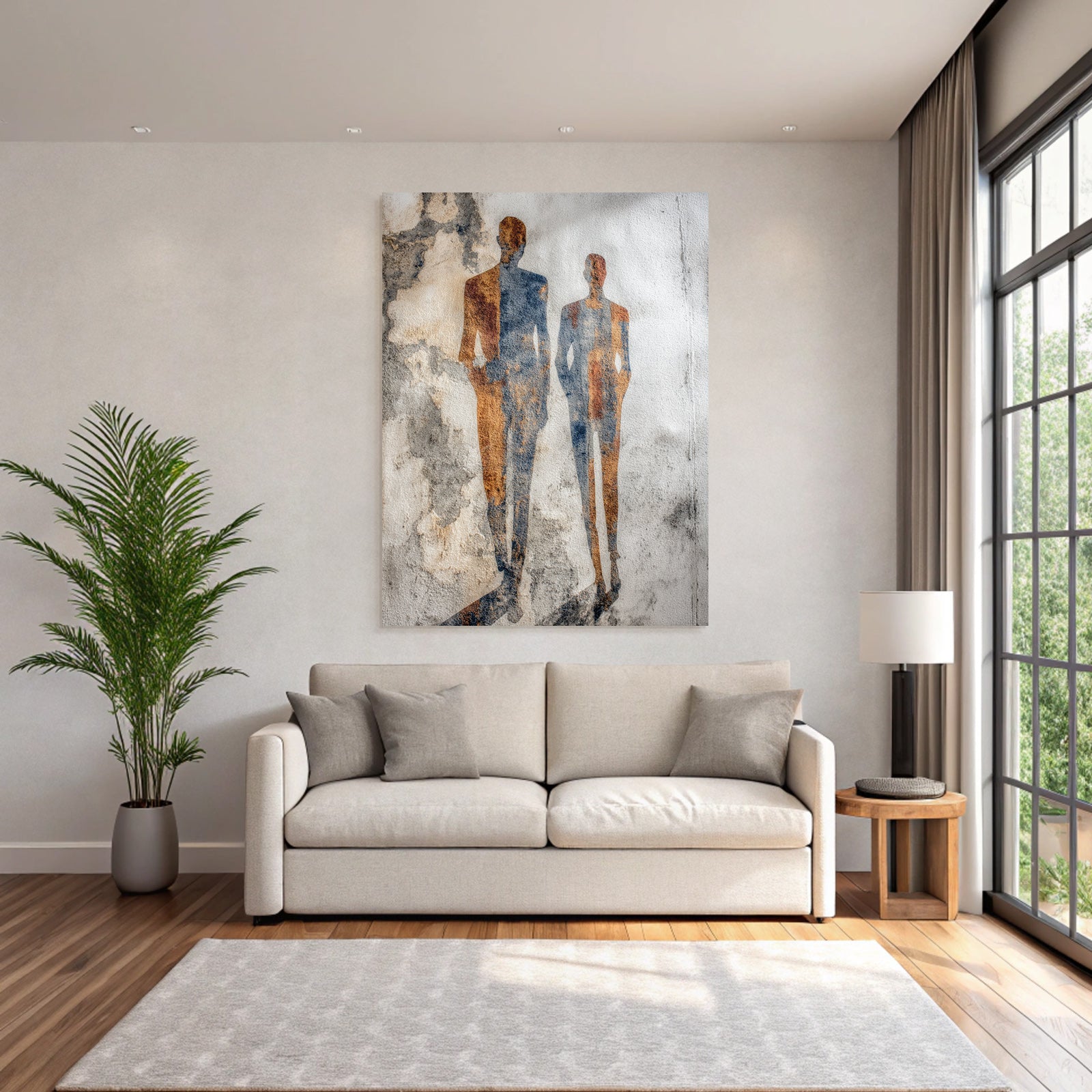 Abstrakte Figuren Farben Mix