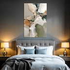 Abstract Art Soft Muted Colors Flowing Shapes Nature Organic Forms