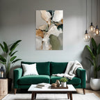 Abstract Art Soft Muted Colors Flowing Shapes Nature Organic Forms