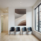 Abstract Curves Brown Beige Gray Artwork