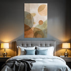 Abstract Design Circular Shapes Earthy Tones