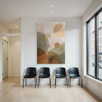 Abstract Design Circular Shapes Earthy Tones