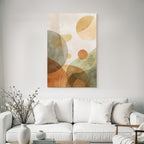 Abstract Design Circular Shapes Earthy Tones